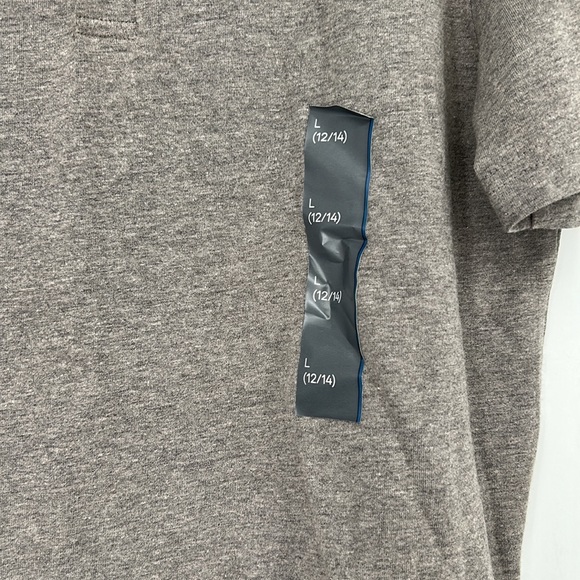 All In Motion Boys' S/S Core Golf Polo Shirt Heathered Black L(12/14) NWT - Picture 4 of 6